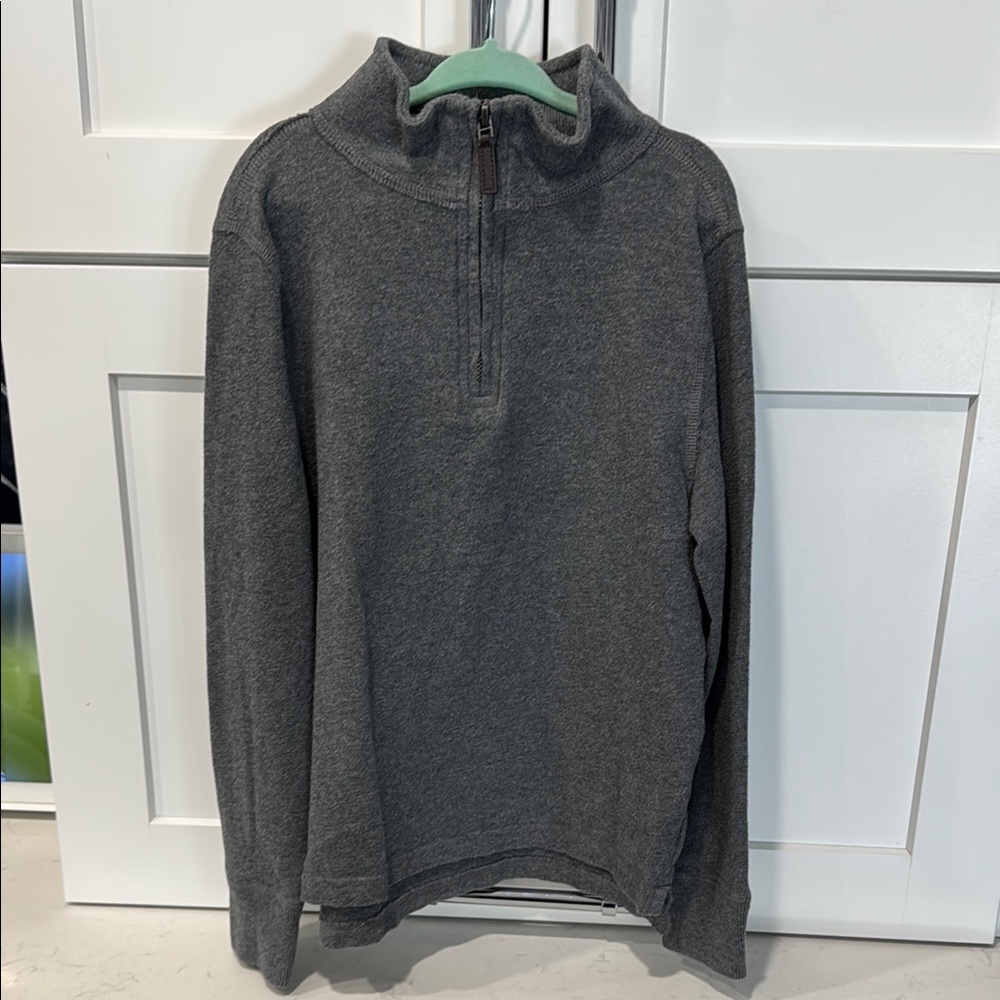 Crewcuts Charcoal Quarter-Zip Sweatshirt